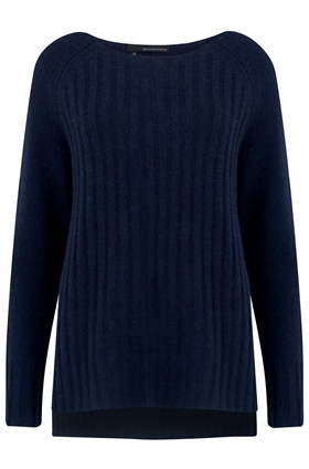 360 Sweater Serenity Boatneck Jumper in Navy