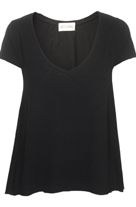 American Vintage JAC51 Short sleeve tee in Black