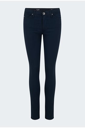 prima cropped jean in navy sateen