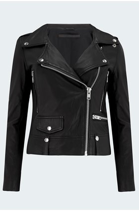 seattle biker jacket in black