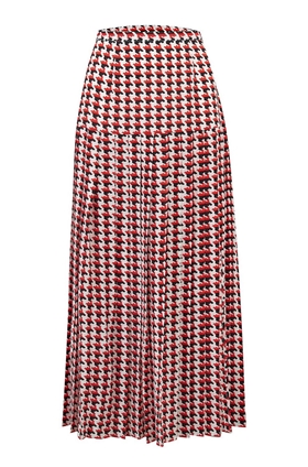Rixo Tina Skirt in Houndstooth