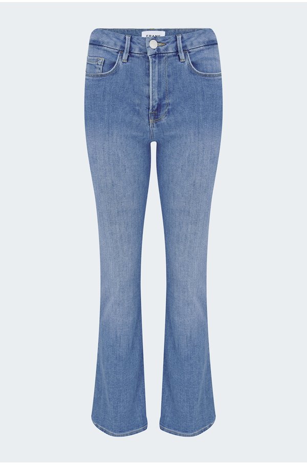 Frame Le Crop Mini Boot Jeans In Blue