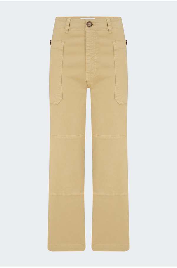 Frame Oversized Pocket Utility Pant In Washed Tan In Brown | ModeSens