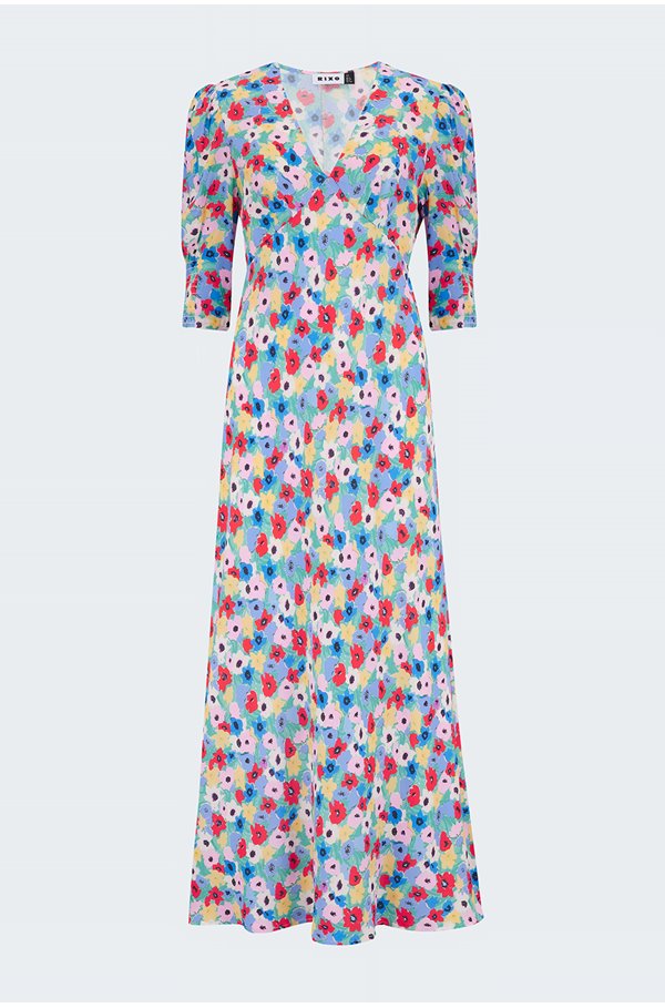 Zadie Dress In Spring Ink Floral