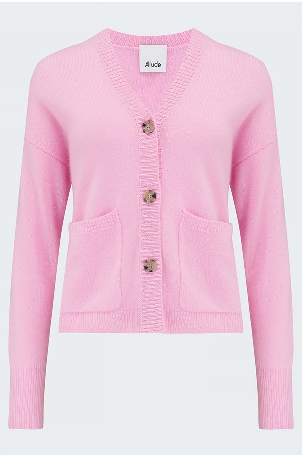 V Cardigan In Pink