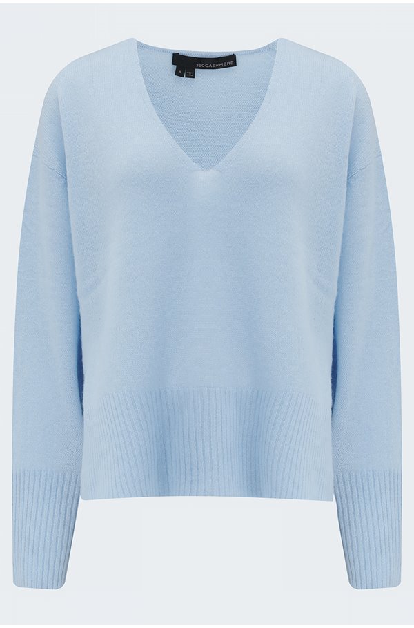 Liana V Neck In Chambray