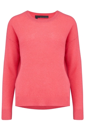 360 Sweater Camille Round Neck Jumper in Raspberry