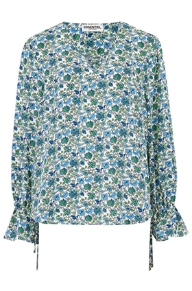 Essentiel Antwerp Scarlett Floral Print Top in White