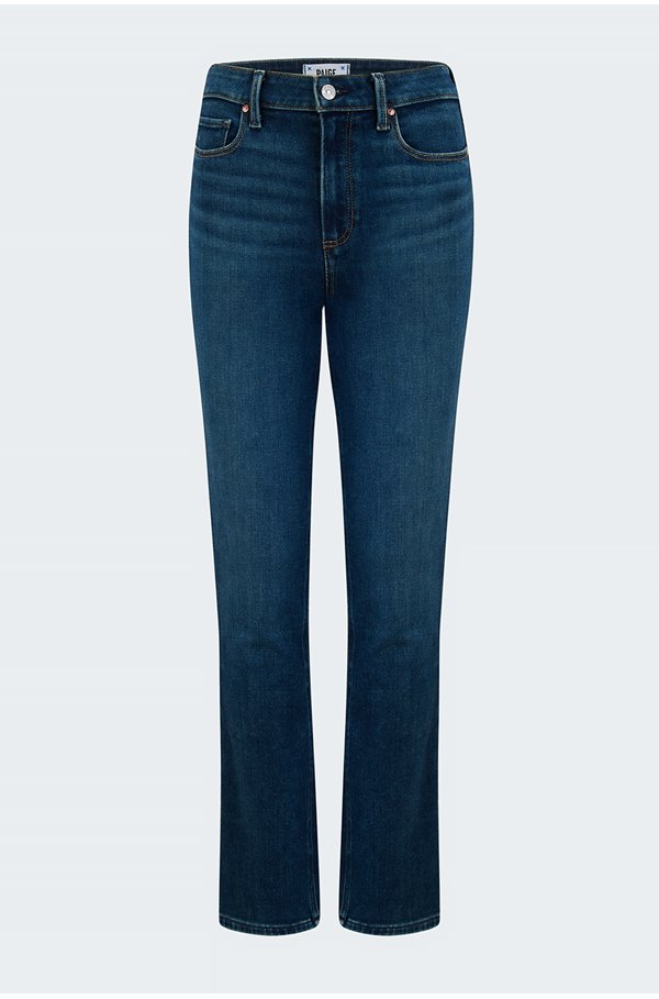 Paige Claudine Ankle Boot Cut Jean In Timeless In Blue