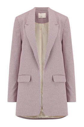 Levete Room Elina Blazer in Grey Check