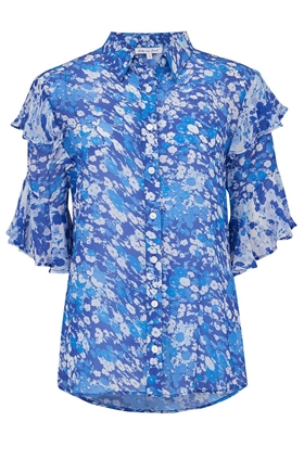 Lily & Lionel Frankie Top in Forget Me Not Blue
