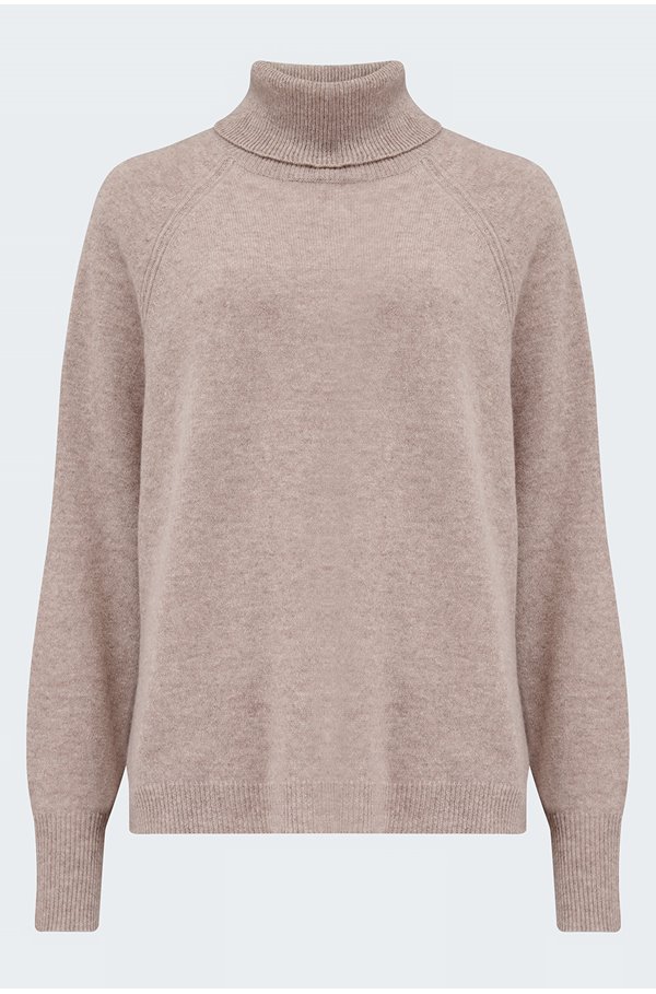 360 cashmere - clemence dolman sleeve jumper in toast