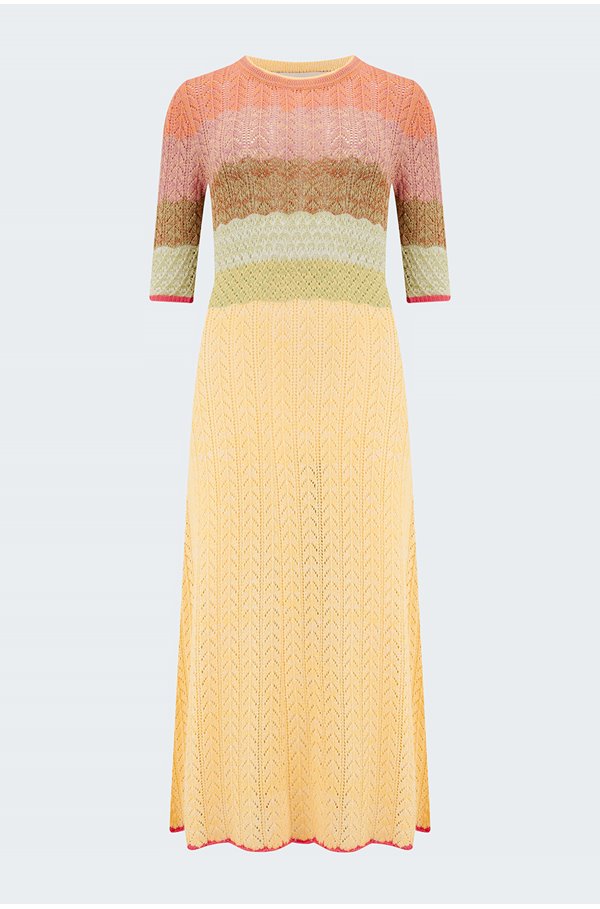Vanessa Bruno Coronille Dress In Multicolour