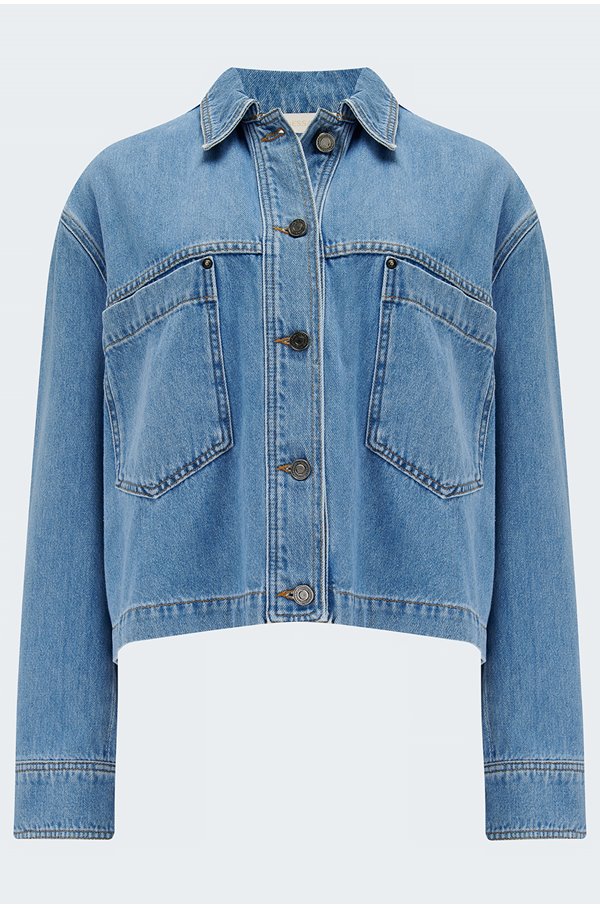 Vanessa Bruno Barnabe Jacket In Indigo Clair In Blue