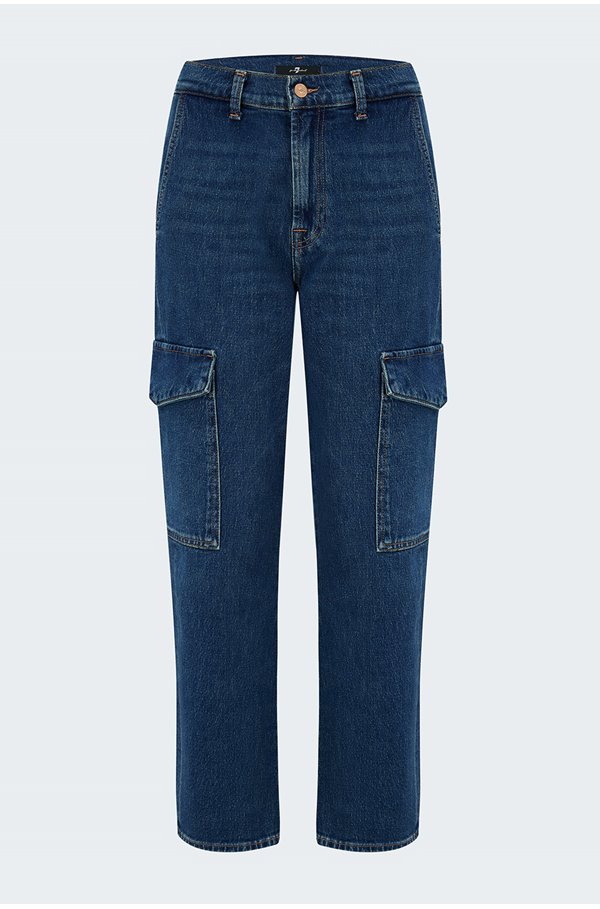 7 For All Mankind Logan Cargo In Bluebell