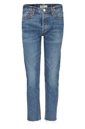 Re/Done Relaxed Crop Jean in Medium