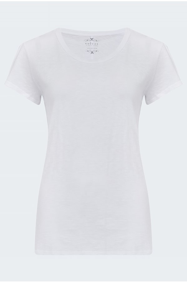 Velvet By Graham & Spencer Odelia T-shirt In White