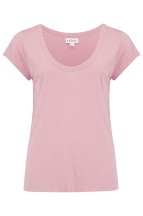 katie scoop neck tee in bubble