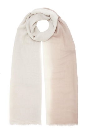 DOUCE GLOIRE Patmos Scarf in Chatoush and Ivory