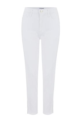 Frame Le Sylvie Straight Jean in Blanc