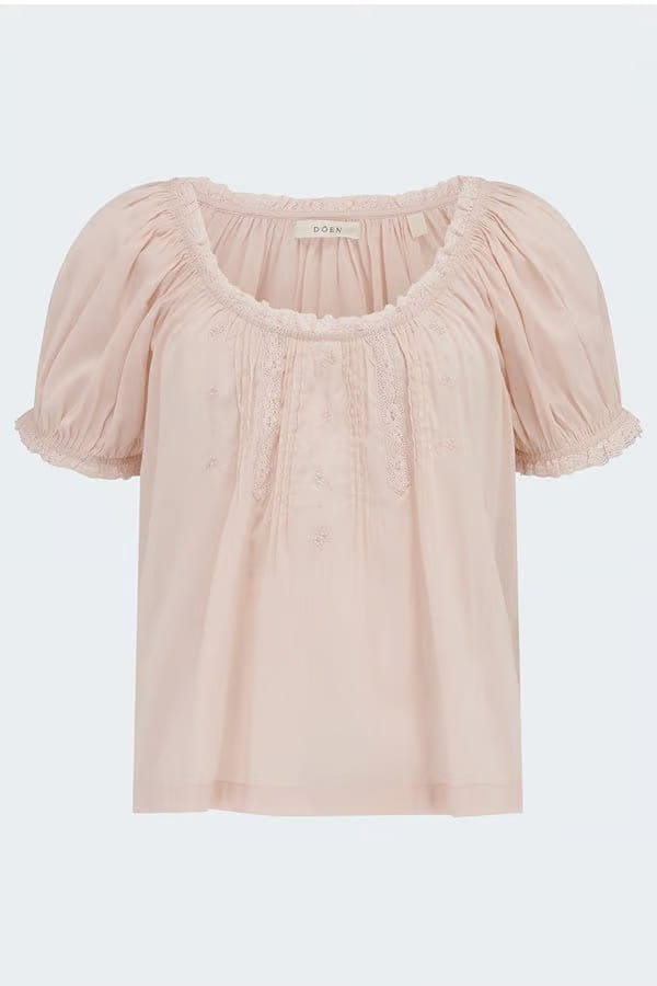 frederica top in blush