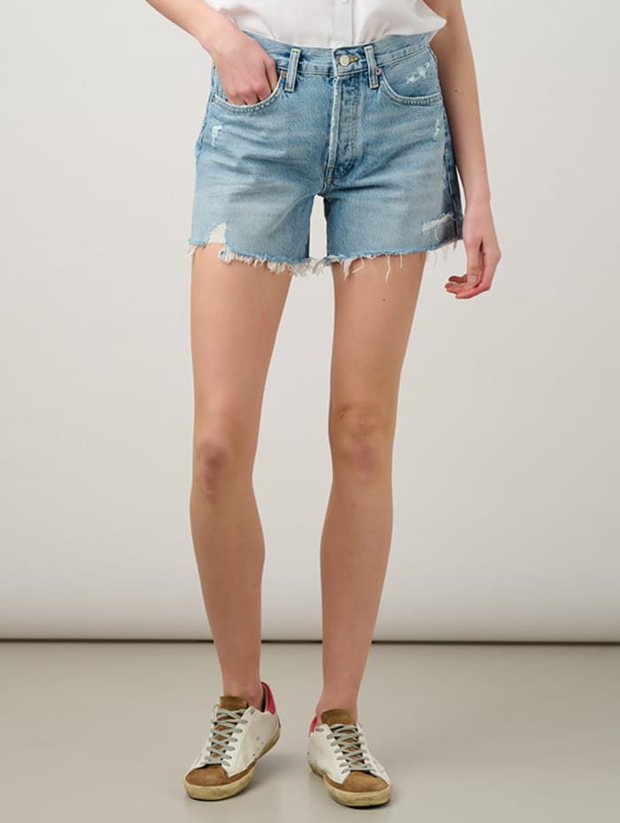 What to wear with high-waisted denim shorts
