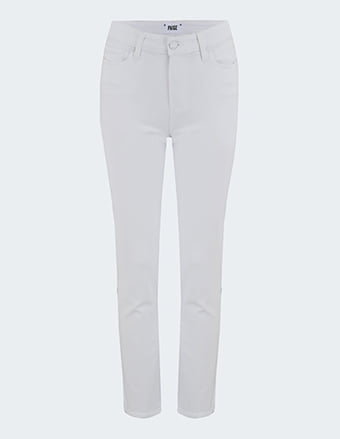 PAIGE - Hoxton Straight Jean In Crisp White