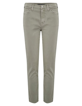 J BRAND JEANS - Ruby Cropped Cigarette Jean in Faded Gibson