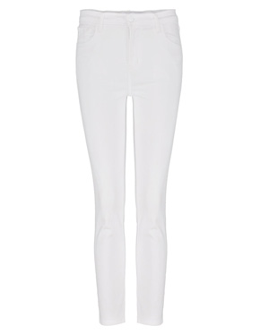 J BRAND JEANS - Ruby Cropped Cigarette Jean in Blanc