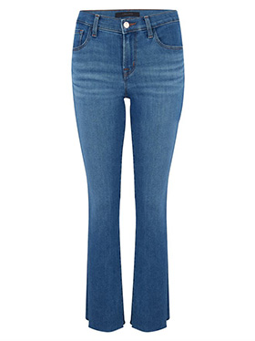 J BRAND JEANS - Selena Cropped Bootcut Jean in Cerulean