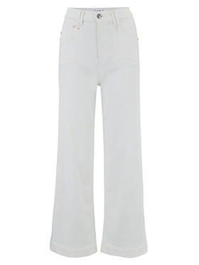 PAIGE - Anessa Crop Wide Leg Jean in Light Ecru