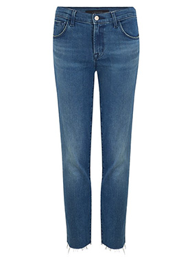 J BRAND JEANS - Adele Mid Rise Straight Jean in Sorority Raze