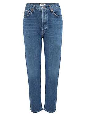 AGOLDE - Riley Straight Crop Jean in Air Blue
