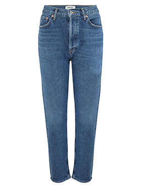 AGOLDE - Riley Straight Crop Jean in Air Blue