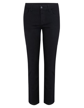 J BRAND JEANS - Adele Mid Rise Straight Jean in Vesper Noir