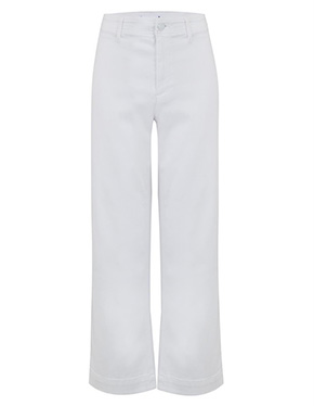 PAIGE - Nellie Culotte Jean in Crisp White