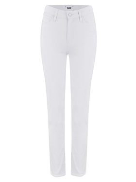 PAIGE - Hoxton Straight Ankle Jean in Crisp White