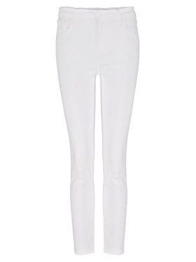 J BRAND JEANS - Ruby Cropped Cigarette Jean in Blanc