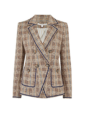 VERONICA BEARD - Theron Jacket In Brown Multi