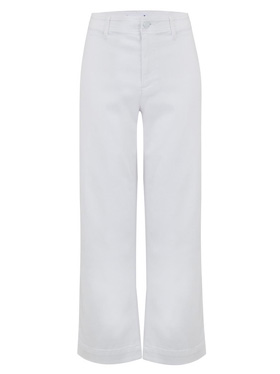 PAIGE - Nellie Culotte Jean in Crisp White