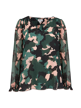 VELVET - Vika Blouse In Camo