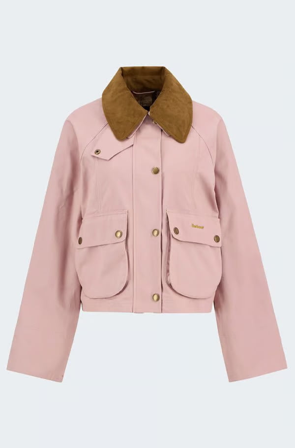 cropped beadnell casual jacket in gardenia dress beige