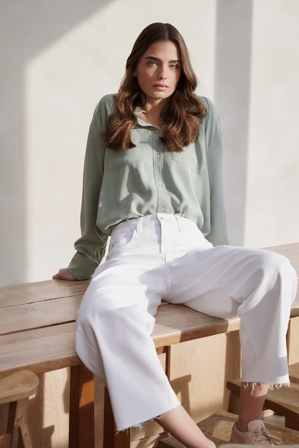 Leny Shirt In Matcha Latte