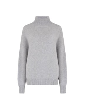 360 CASHMERE - Leia Roll Neck In Light Heather