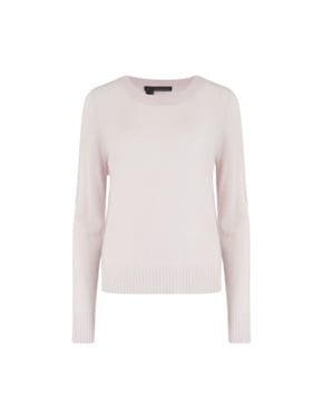360 CASHMERE - Xena Crew In Smoke Pink