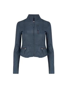 MDK - Ruci Leather Jacket In Navy