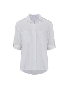 BELLA DAHL - Split Button Down Shirt In White