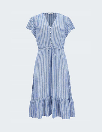 Kiki Dress In Cascade Stripe