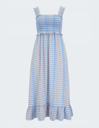 Rumi Dress In Ivory Sky Cherry