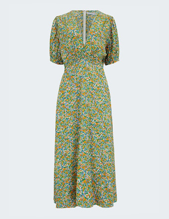 Sonja Midi Dress In Lynette Floral Print
